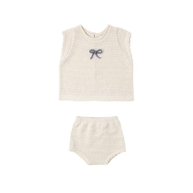 Rylee + Cru Scallop Knit Baby Set