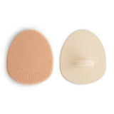 Mushie Cradle Cap Bruch 2 Pack - Blush / Shifting Sand