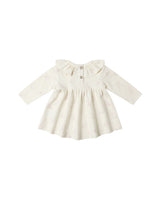 Quincy Mae Ruffle Collar Jersey Dress Snow Owls
