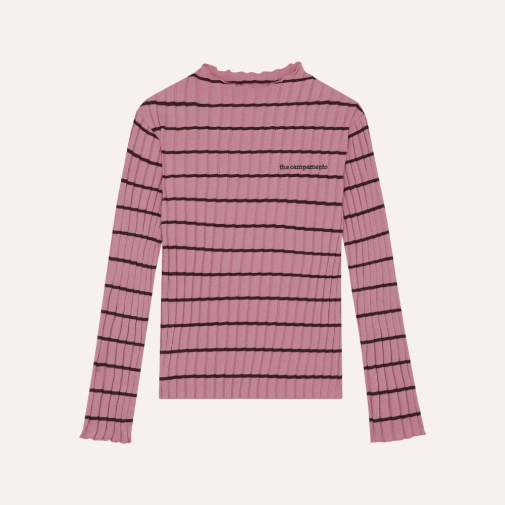 The Campamento Pink Stripe T Shirt