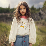 Mini Rodini Cat sp Balloon Sleeve Top