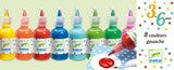 Djeco Arts & Crafts - 8 Bottles of Poster Paint