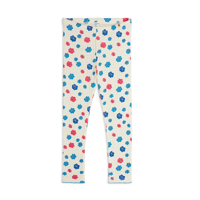 Mini Rodini Flowers Aop Pointelle Leggings