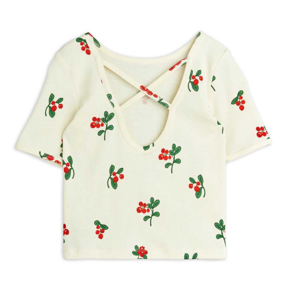 Mini Rodini Lingonberries AOP Ballet SS Tee
