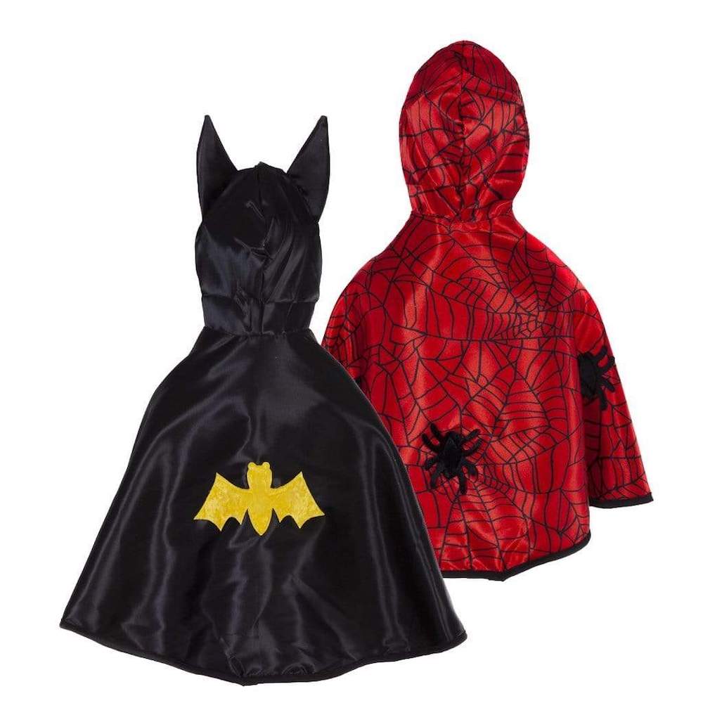 Reversible Spider/Bat Toddler Cape, 2-3Y