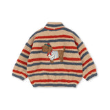 Konges Sløjd Jody Embroidery Teddy Jacket Tangerine Stripe
