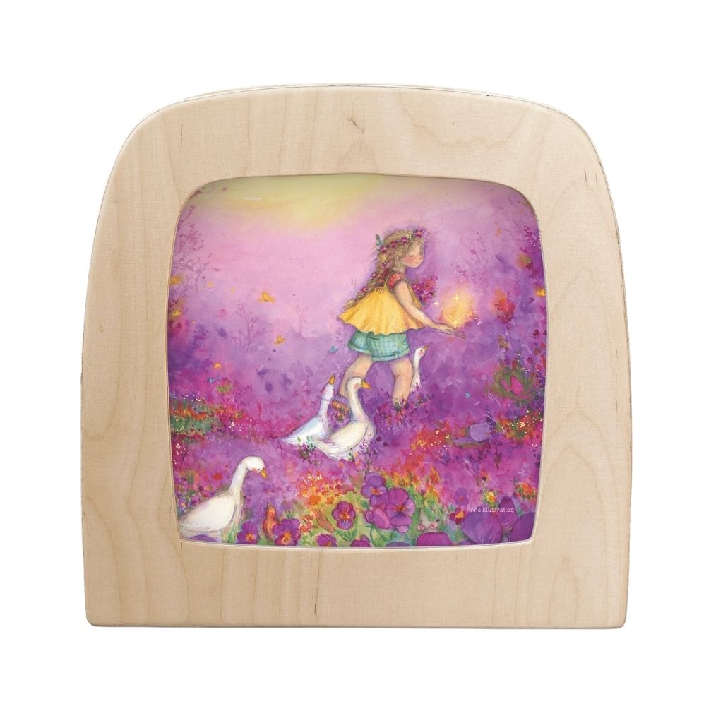 Silhouette Only - Anne Illustraties - Little Goose Girl for Toverlux Lamp