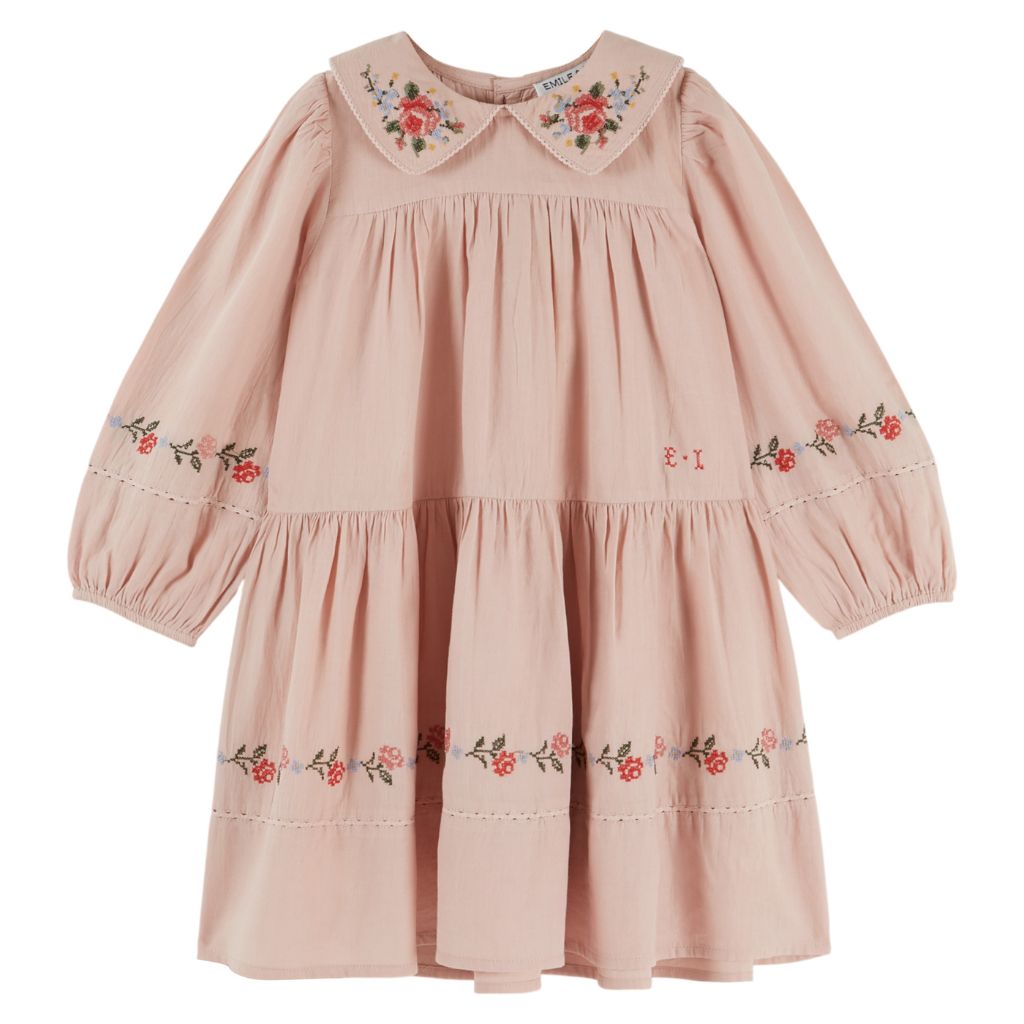 Emile & Ida Cross Stitch Dress Reed