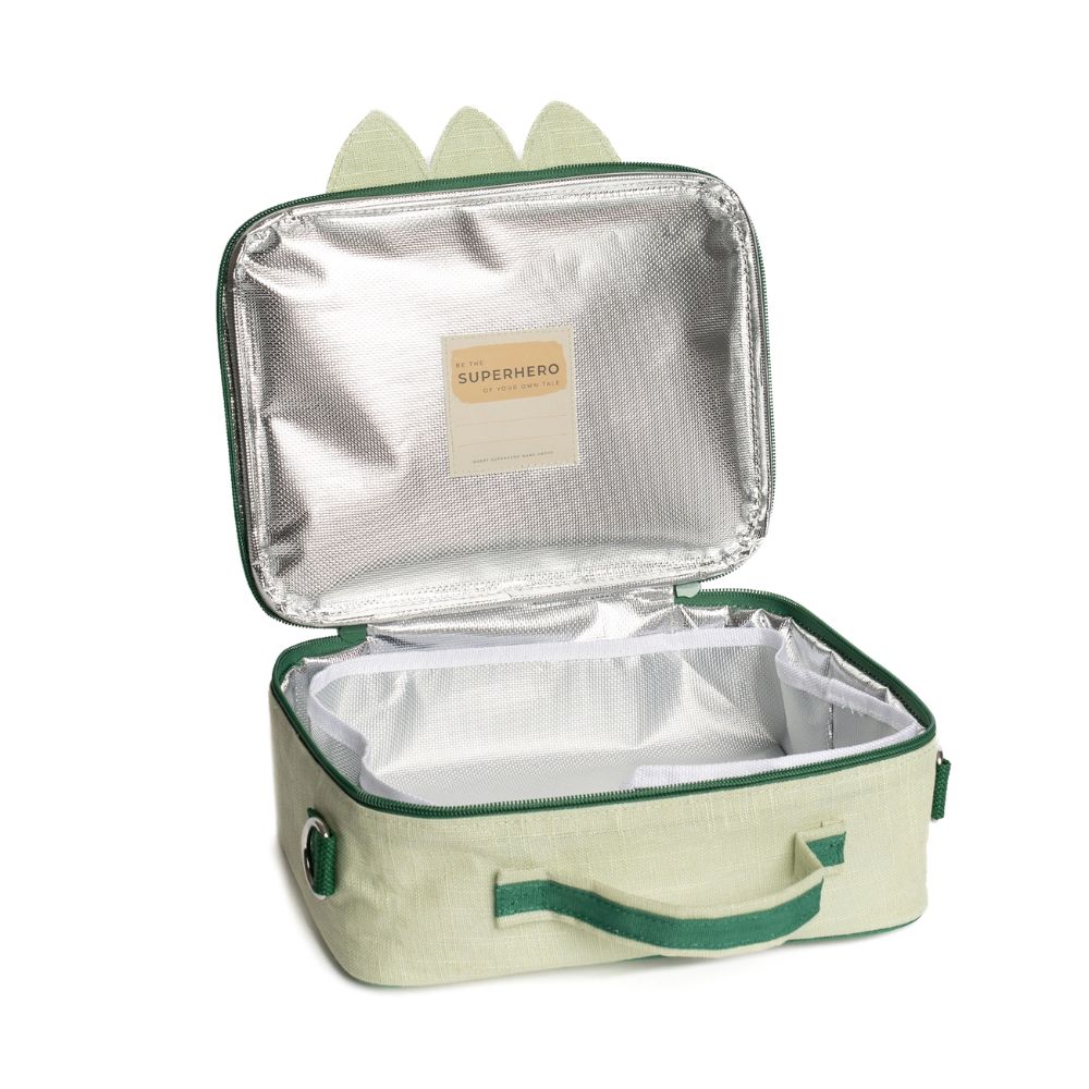 Lunch Box Raw Linen - Dino Scales