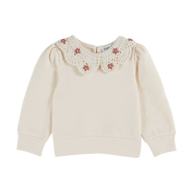 Emile & Ida Sweatshirt with Crochet Collar
