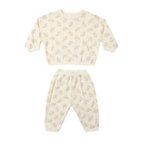 Quincy Mae Waffle Slouch Set Meadow
