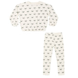Rylee + Cru Spongey Knit Set Evergreen Bows