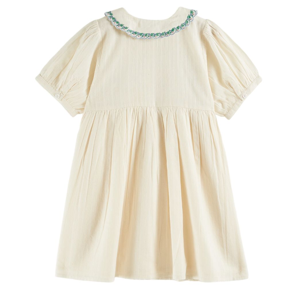 Emile & Ida Hand Embroidered Smock Dress