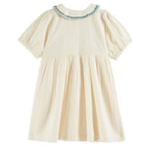 Emile & Ida Hand Embroidered Smock Dress