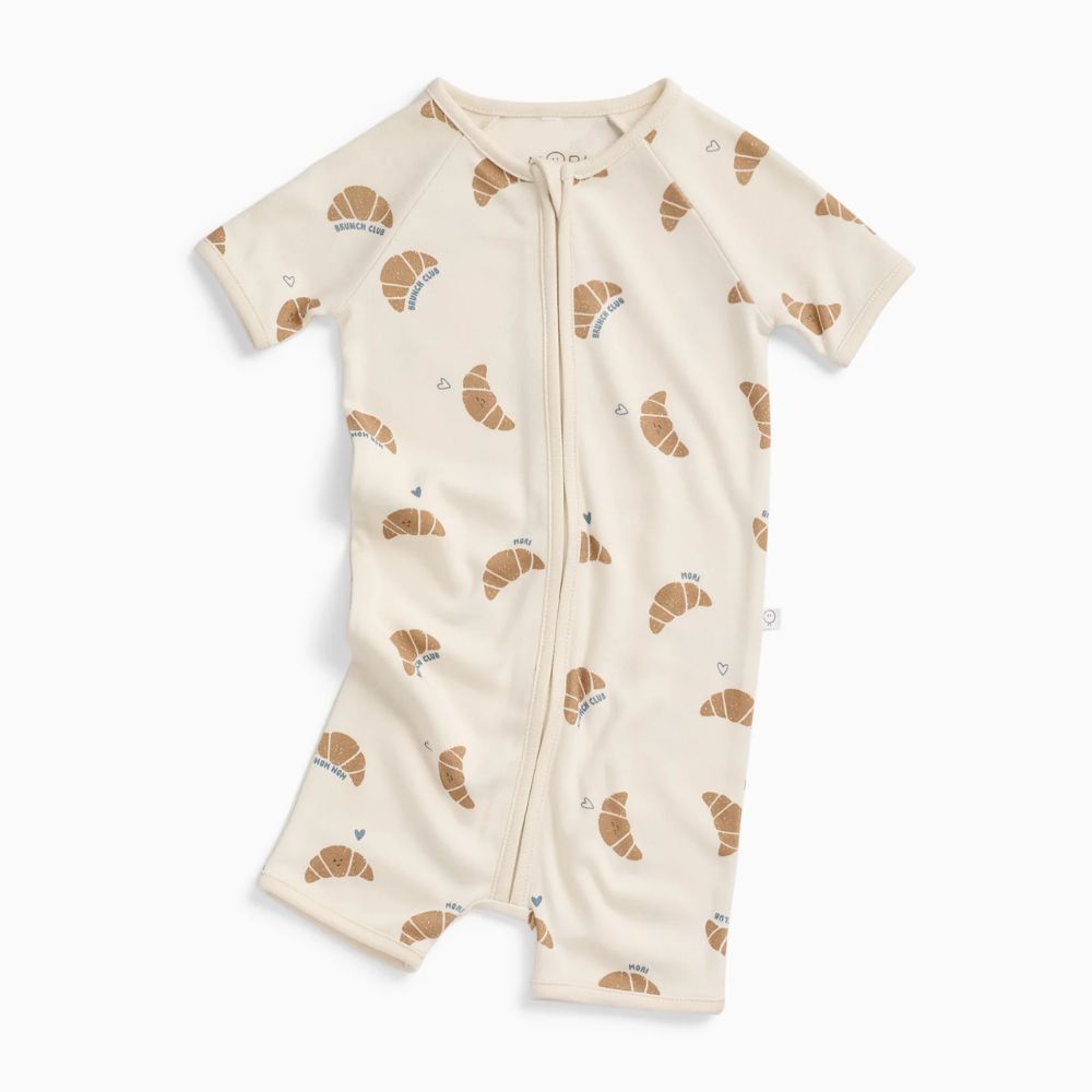 Mori Brunch Club Summer Zip Up Sleepsuit