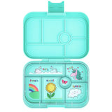 Yumbox Original 6 Compartment tray - Miami Aqua with Unicorn tray