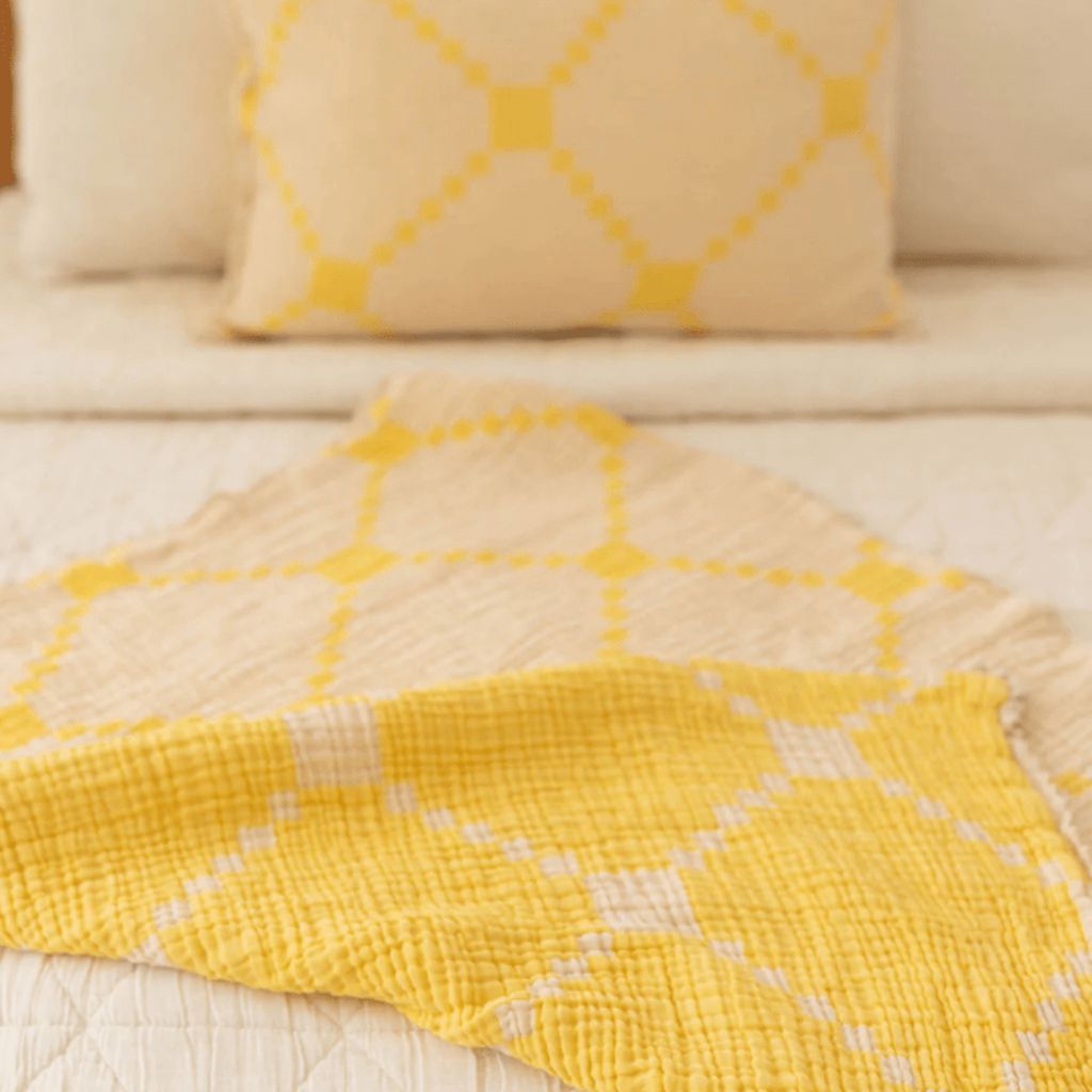 Layered Gauze Blanket - Butter