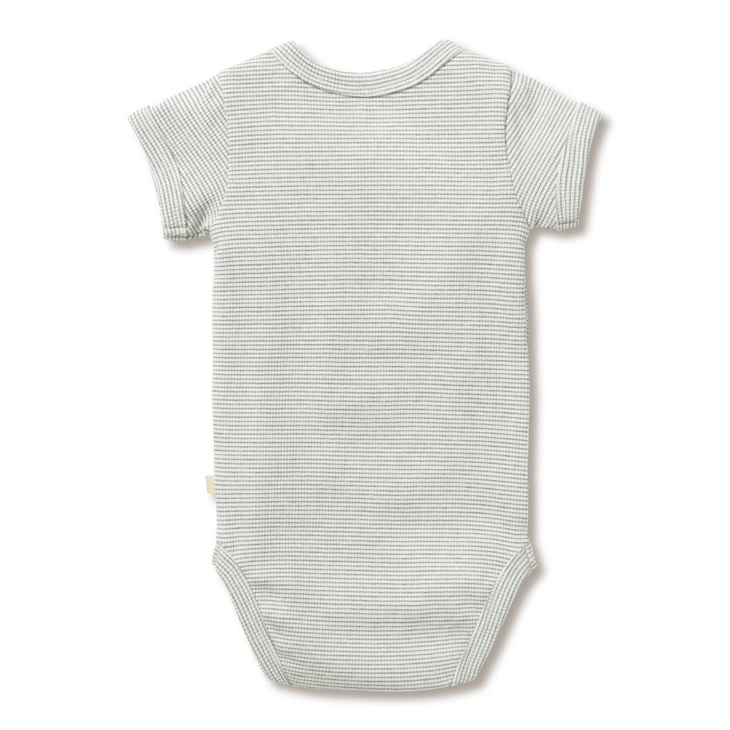 Wilson & Frenchy Organic Stripe Rib Bodysuit