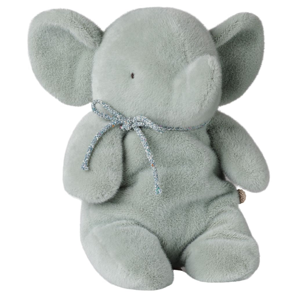 Maileg Elephant plush, Medium - Soft mint