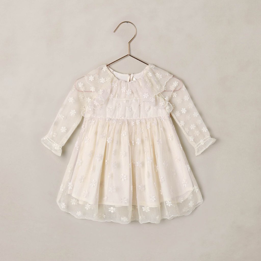 Noralee Celine Dress Embroidered Daisy