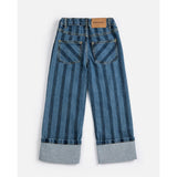 Bobo Choses Pickles The Dog Striped denim pants