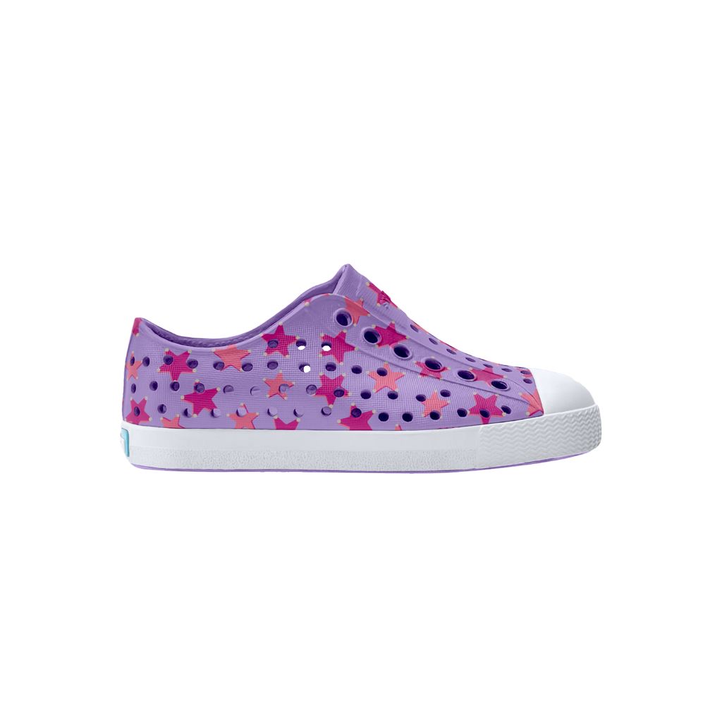 Jefferson Big Kid Print Taro Purple / Shell White / Flamingo Star Badge