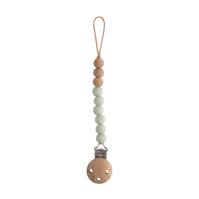 Mushie Pacifier Clip Eva - Sage