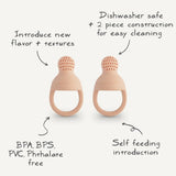 Mushie Silicone Fresh Food Feeder 2 Pack - Sage