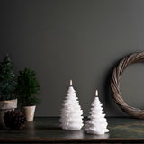 Uyuni LED Christmas Tree Candle - Nordic White 11x18cm