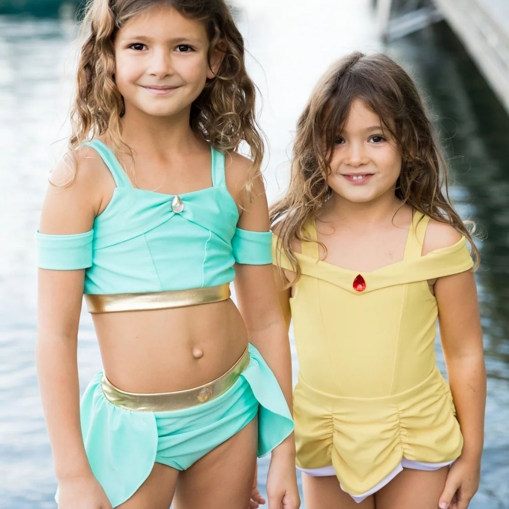 Golden Rose Fairytale Swimsuit, One-Piece Size 4-5