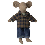 Maileg Dad mouse Light brown