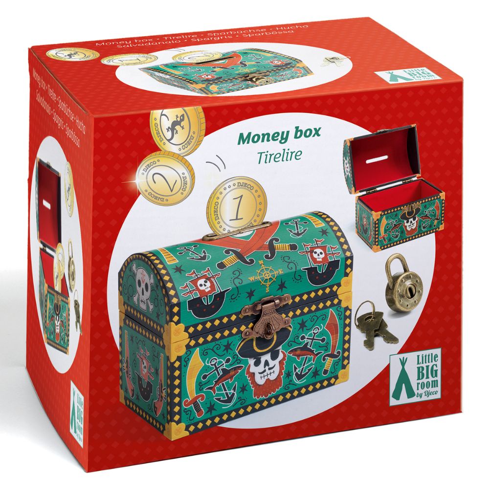 Djeco Money Box - Pirates