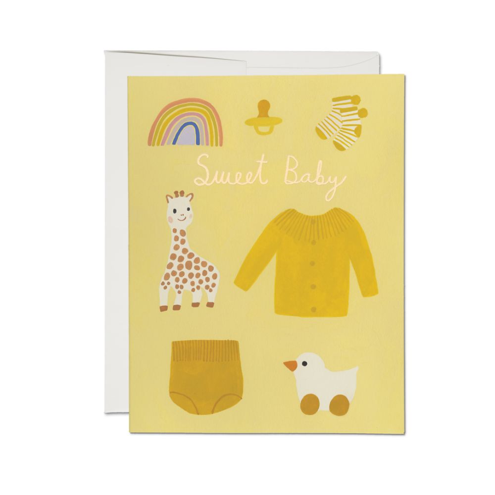 Yellow Baby Card