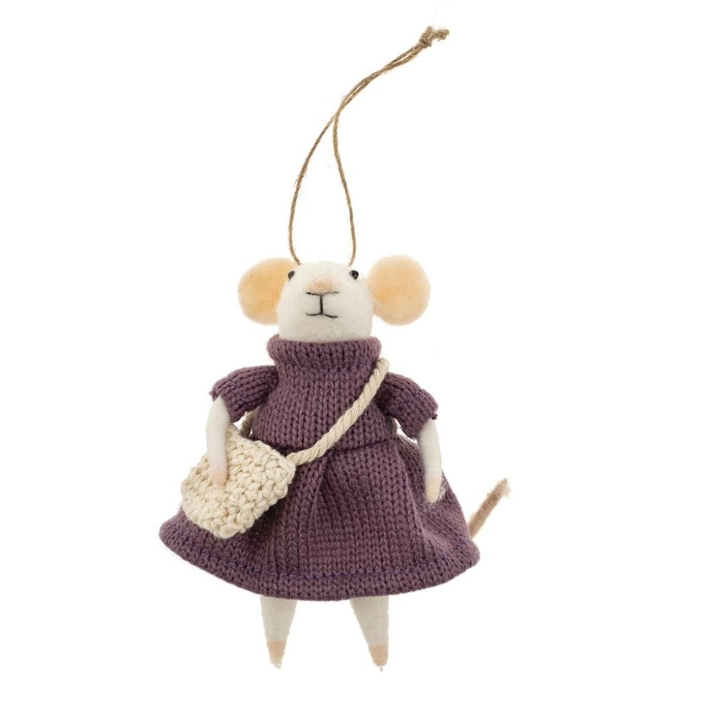 Craft Fair Carla Mouse Holiday Ornament