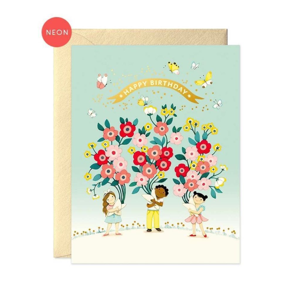 Kids Bouquet Birthday Card