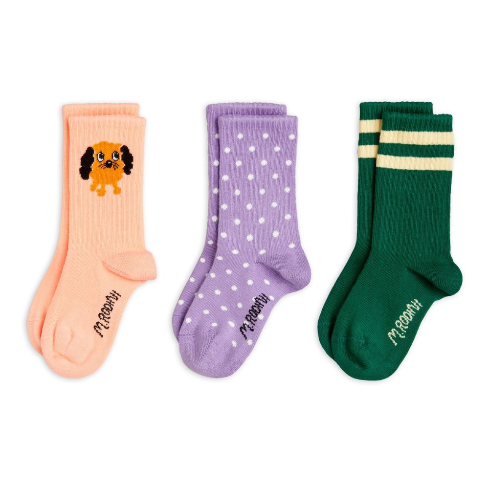Mini Rodini Doggie 3-pack socks
