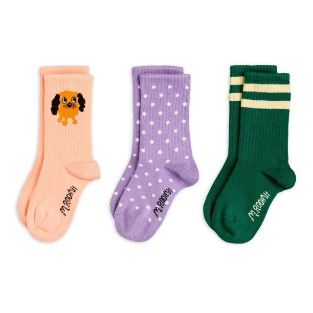 Mini Rodini Doggie 3-pack socks