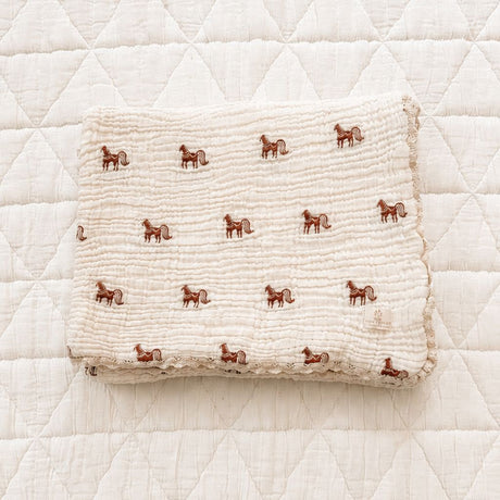New Grain Layered Gauze Blanket - Pony