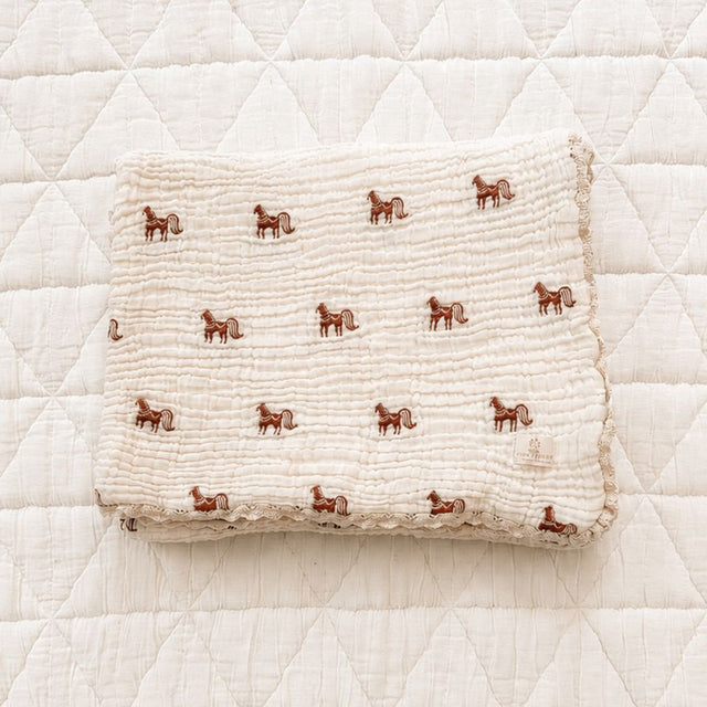 New Grain Layered Gauze Blanket - Pony