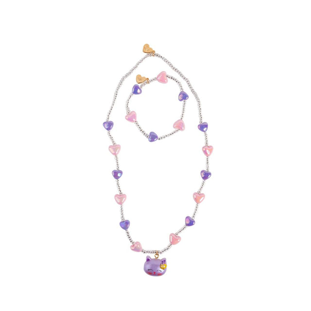 Great Pretenders Lovely Kitty Necklace & Bracelet Set, 2pc