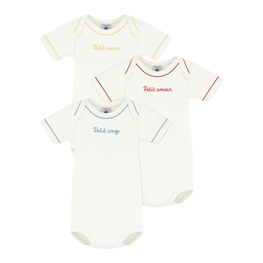 Petit Bateau SS Bodies 3pcs