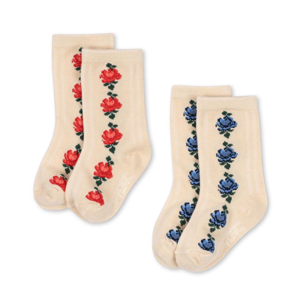 Konges Slojd 2 Pack Fine Jacquard Socks