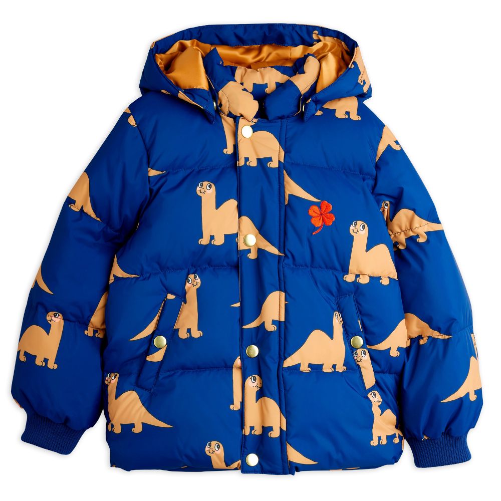 Mini Rodini Dinos aop Hooded Puffer