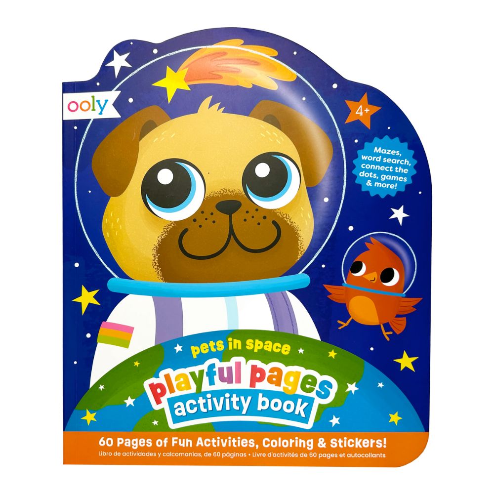 Playful Pages: Activity Book - Pets in Space