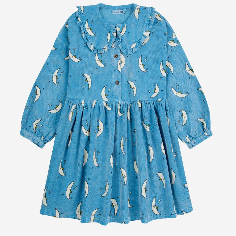 Bobo Choses Beneath the Moon all over Raglan Sleeve Woven Dress