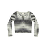 Rylee + Cru Long Sleeve Knit Tee Midnight Stripe M