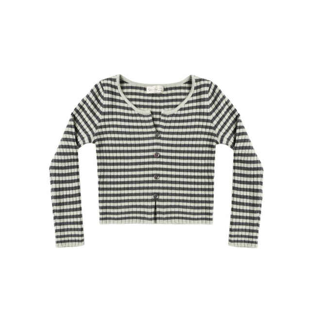 Rylee + Cru Long Sleeve Knit Tee Midnight Stripe M