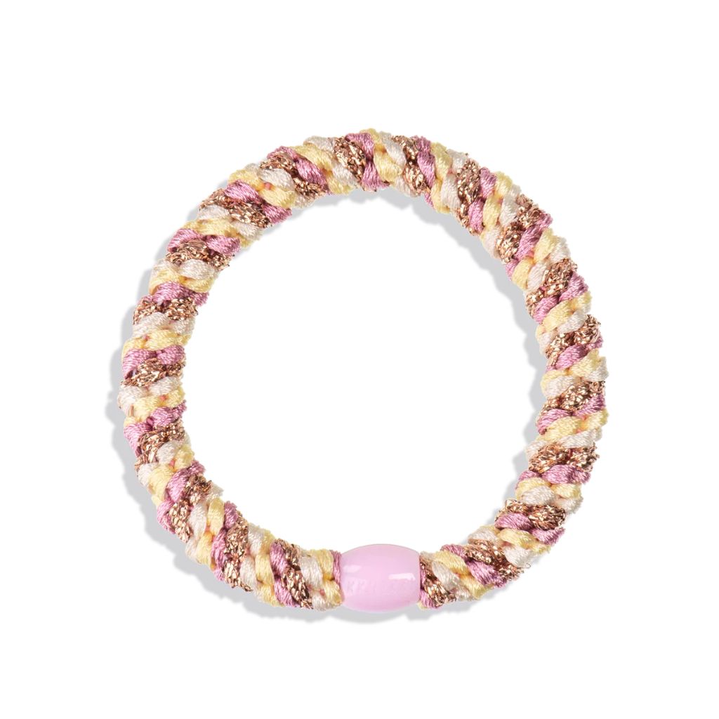Kknekki Original Hair Tie Mix Oldpink Yellow Glitter