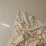 Mushie Organic Cotton Muslin Baby Swaddle - Bows