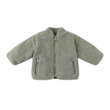 Quincy Mae Shearling Zip Jacket F